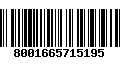 Código de Barras 8001665715195