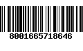 Código de Barras 8001665718646