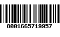 Código de Barras 8001665719957