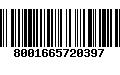 Código de Barras 8001665720397