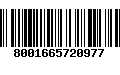 Código de Barras 8001665720977