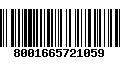 Código de Barras 8001665721059