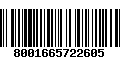 Código de Barras 8001665722605