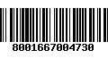 Código de Barras 8001667004730