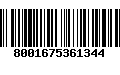 Código de Barras 8001675361344