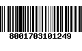 Código de Barras 8001703101249