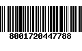 Código de Barras 8001720447788