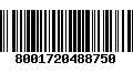 Código de Barras 8001720488750