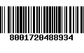 Código de Barras 8001720488934