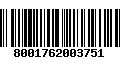 Código de Barras 8001762003751