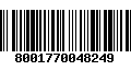 Código de Barras 8001770048249