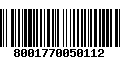 Código de Barras 8001770050112