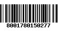 Código de Barras 8001780150277