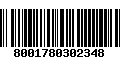 Código de Barras 8001780302348