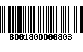 Código de Barras 8001800000803