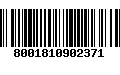 Código de Barras 8001810902371