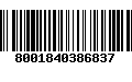 Código de Barras 8001840386837