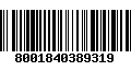 Código de Barras 8001840389319