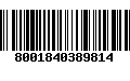 Código de Barras 8001840389814