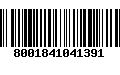 Código de Barras 8001841041391