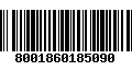 Código de Barras 8001860185090