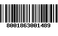 Código de Barras 8001863001489