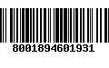 Código de Barras 8001894601931