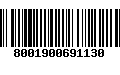 Código de Barras 8001900691130