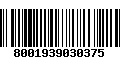 Código de Barras 8001939030375