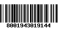 Código de Barras 8001943019144