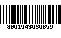 Código de Barras 8001943030859