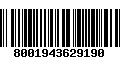 Código de Barras 8001943629190