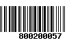 Código de Barras 800200057