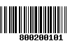 Código de Barras 800200101