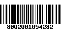 Código de Barras 8002001054282