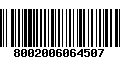 Código de Barras 8002006064507