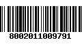 Código de Barras 8002011009791