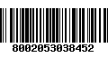 Código de Barras 8002053038452