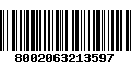 Código de Barras 8002063213597