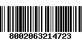 Código de Barras 8002063214723