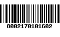 Código de Barras 8002170101602