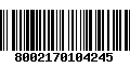 Código de Barras 8002170104245