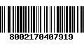 Código de Barras 8002170407919