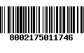 Código de Barras 8002175011746