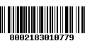 Código de Barras 8002183010779