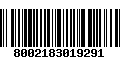 Código de Barras 8002183019291