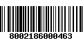 Código de Barras 8002186000463