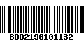 Código de Barras 8002190101132