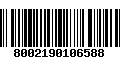 Código de Barras 8002190106588