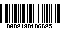 Código de Barras 8002190106625